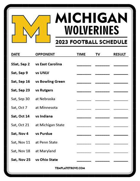 michigan football home game schedule|michigan football schedule and results.